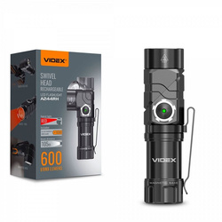 Latarka Videx 600lm IP66 LED 7 trybów zasięg 105m czołówka +PASEK NA GŁOWĘ