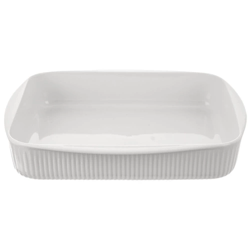 Naczynie żaroodporne porcelanowe białe 30,5x24,5x5,5 cm, 2,2 l