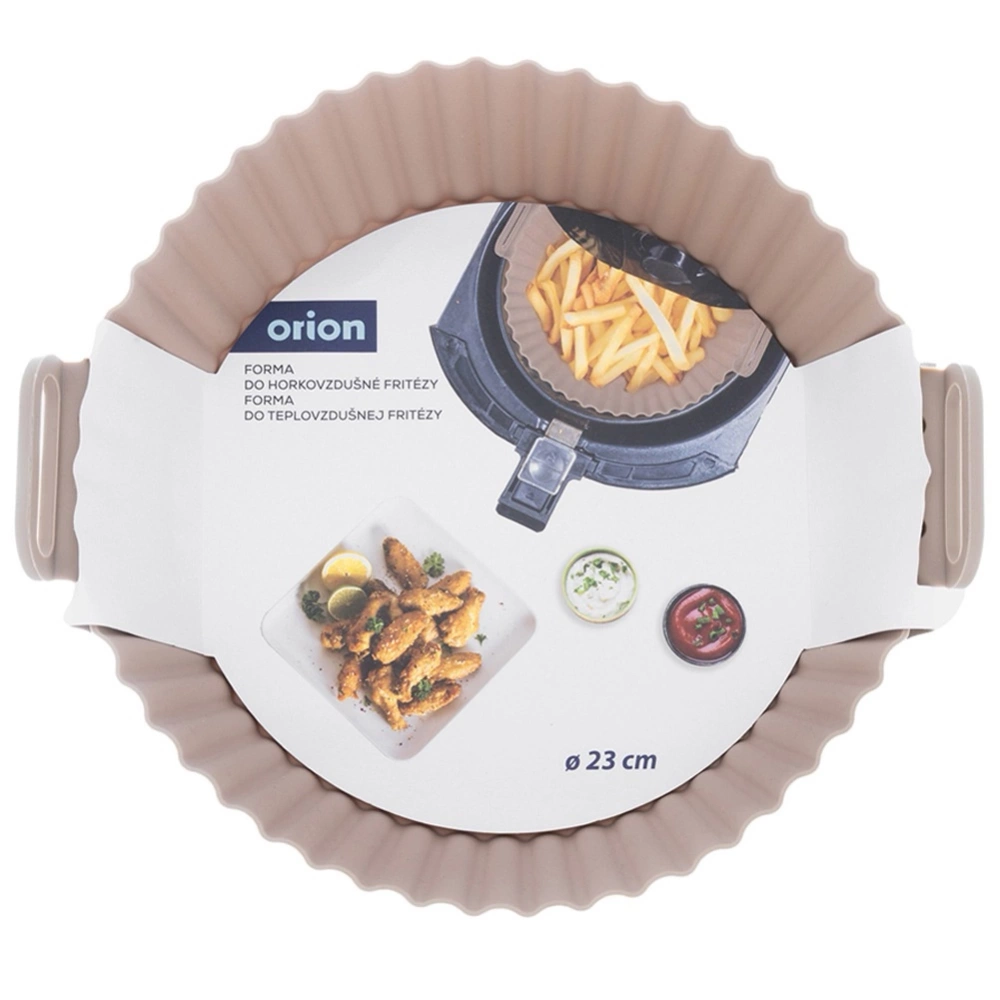 Wkład do frytkownicy Air Fryer beztłuszczowej silikonowy beżowy 23 cm