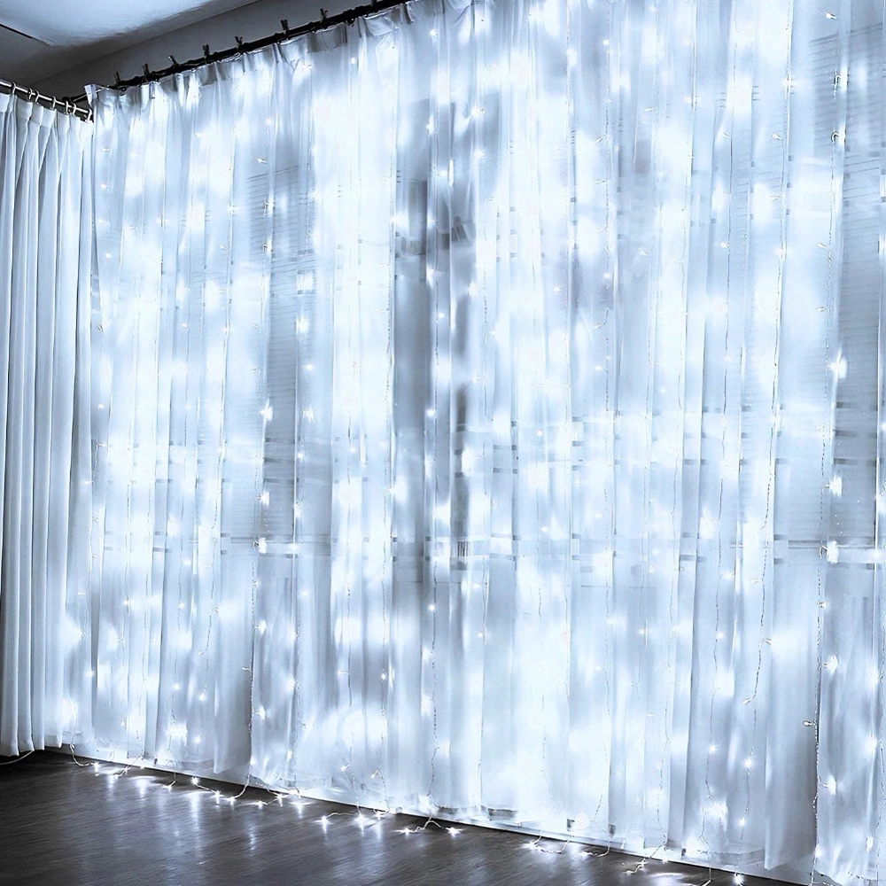 Kurtyna świetlna z pilotem 300 LED 3 m