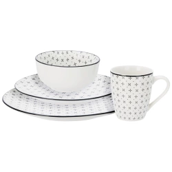 Zestaw serwis obiadowy porcelanowy 16 el.