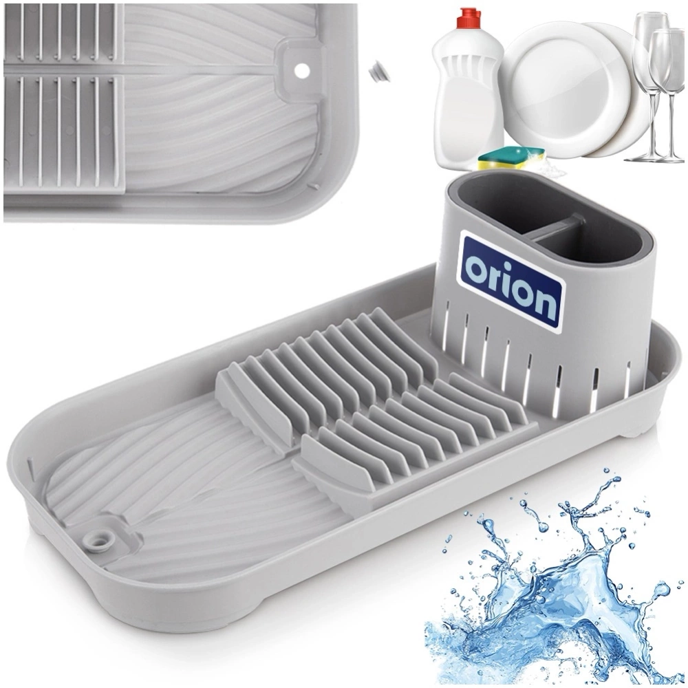Suszarka na naczynia szara 39x19,5x11 cm