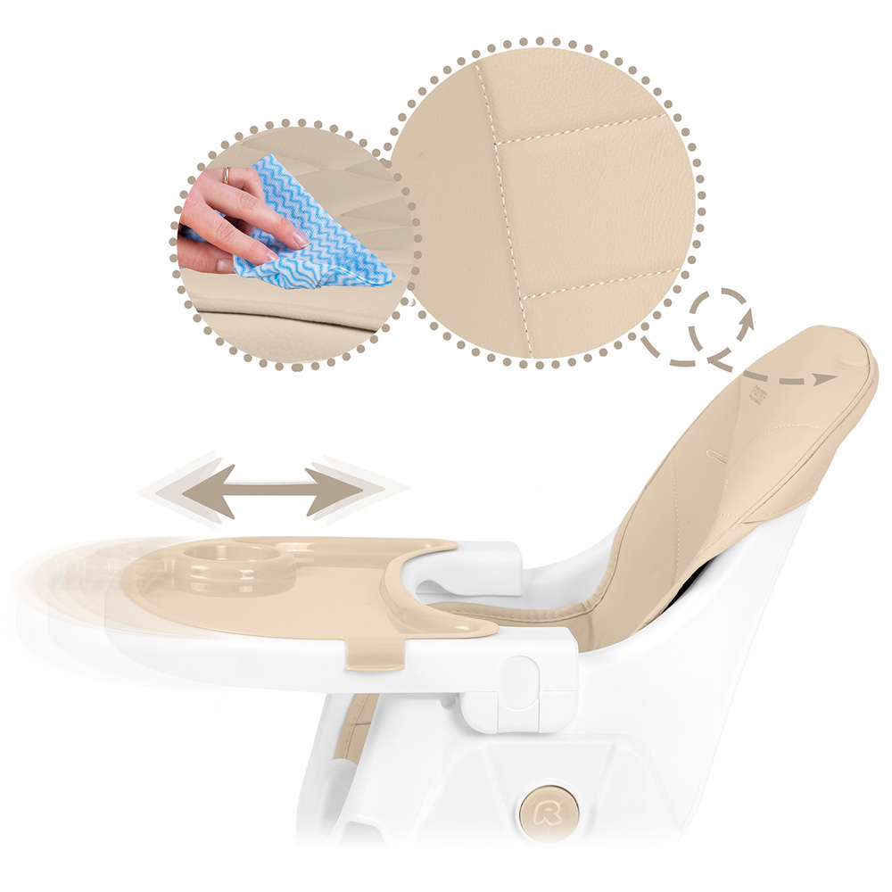 Krzesełko do karmienia  Mani beżowe