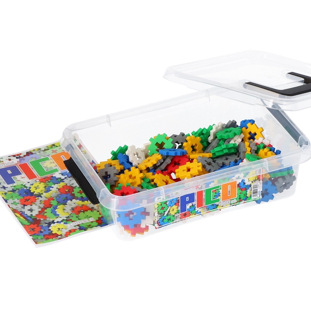 Klocki Wafle Pico W Pojemniku 150 el. Kolorowe Konstrukcyjne Zestaw Klocków