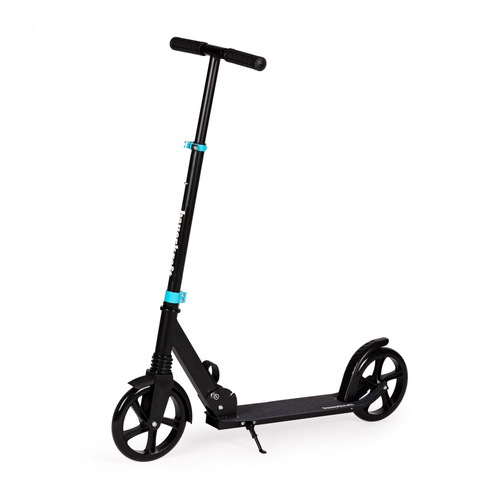 Duża składana hulajnoga 95-105 cm czarno-niebieska