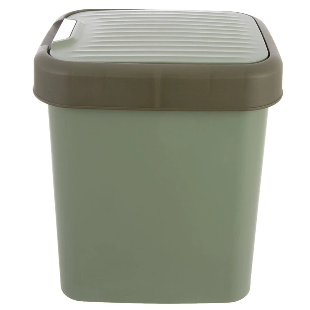 Kosz na śmieci plastikowy zielony 12 l