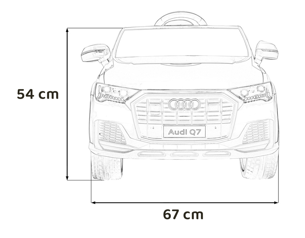 Pojazd Audi Q7 NEW LIFT Niebieski