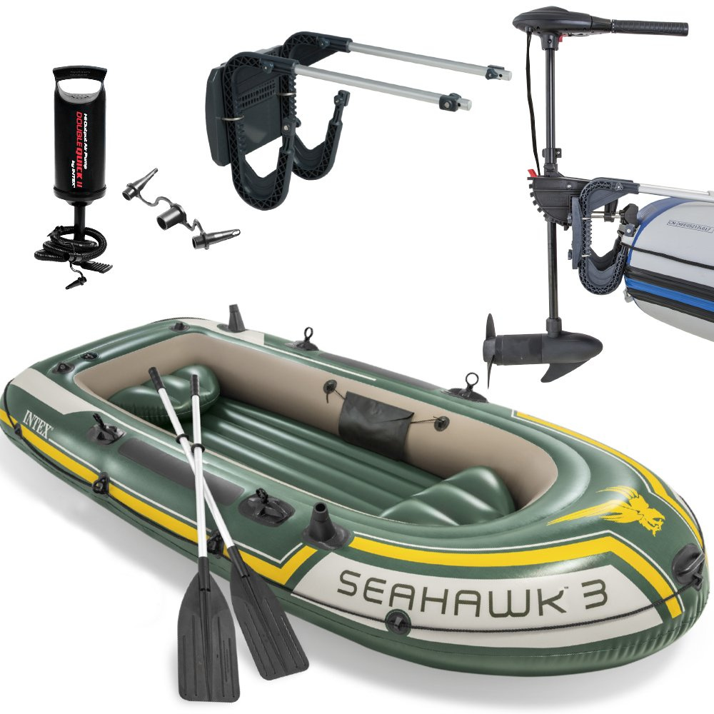 Zestaw ponton Seahawk 3- os z silniekiem i mocowaniem Intex