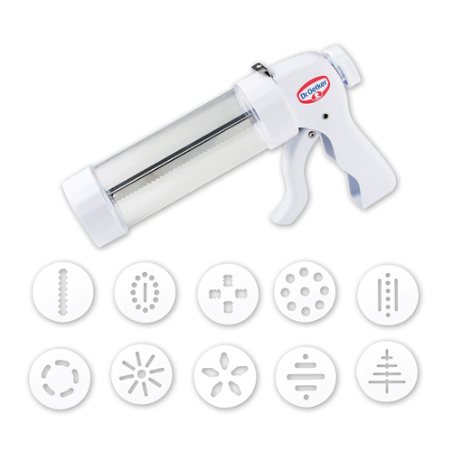 Prasa do ciastek z 10 dyszami formującymi – Maszynka dekorator do ciastek  Dr. Oetker