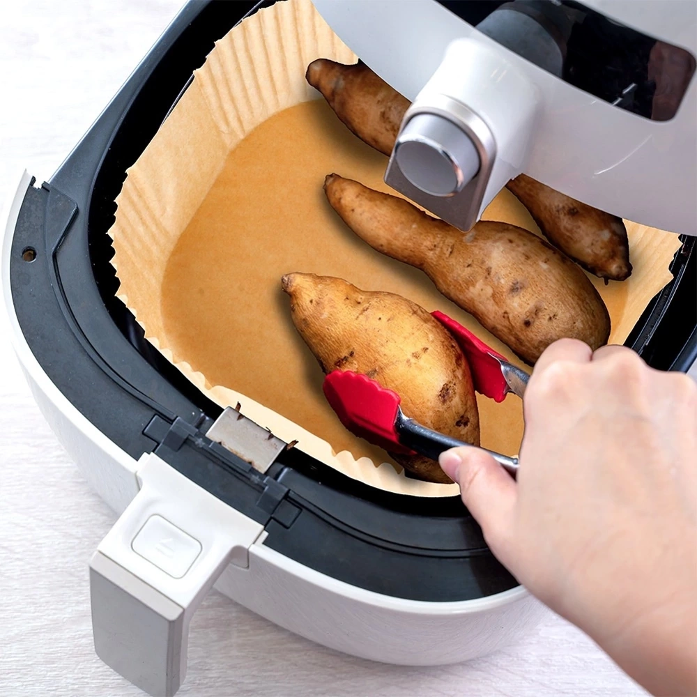 Wkład do frytkownicy Air Fryer beztłuszczowej papierowy kwadratowy 23 cm 50 szt.