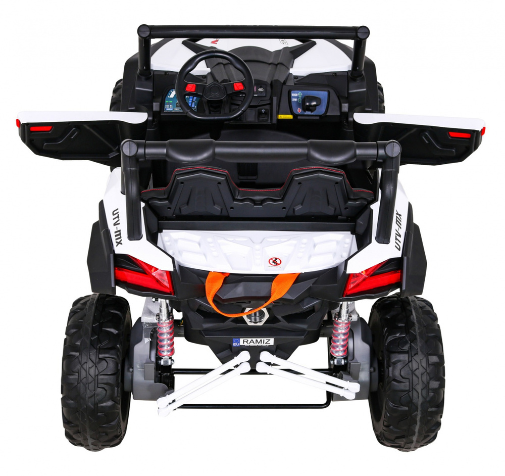 Buggy UTV-MX na akumulator dla dzieci Biały + Napęd 4x4 + Pilot + Audio LED + Schowek + EVA + Wolny Start