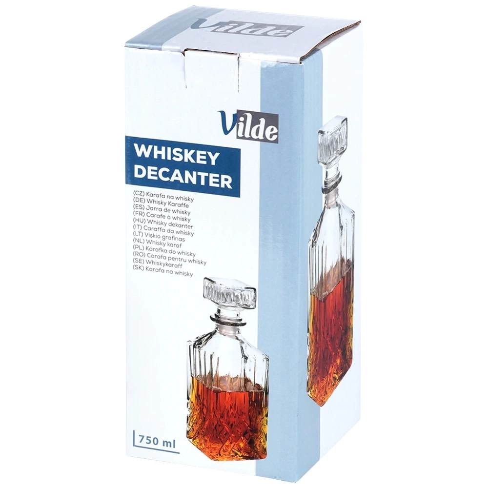 Karafka do whisky szklana 900 ml