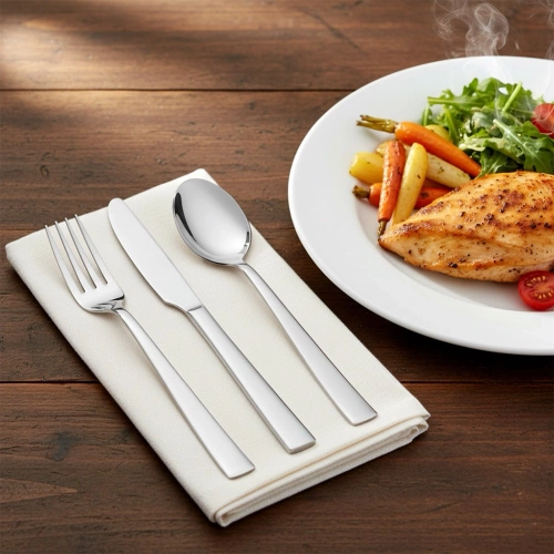 Zestaw sztućców stalowy 3 el.