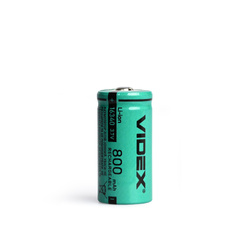 Akumulator litowo-jonowy VIDEX 16340 800mAh bez zabezpieczenia luzem/1 szt.