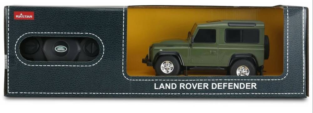 Land Rover Defender skala 1:24 Rastar 78500 samochód sterowany zielony