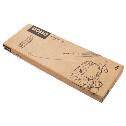 Zestaw noży kuchennych stalowe WOODEN 3 szt.