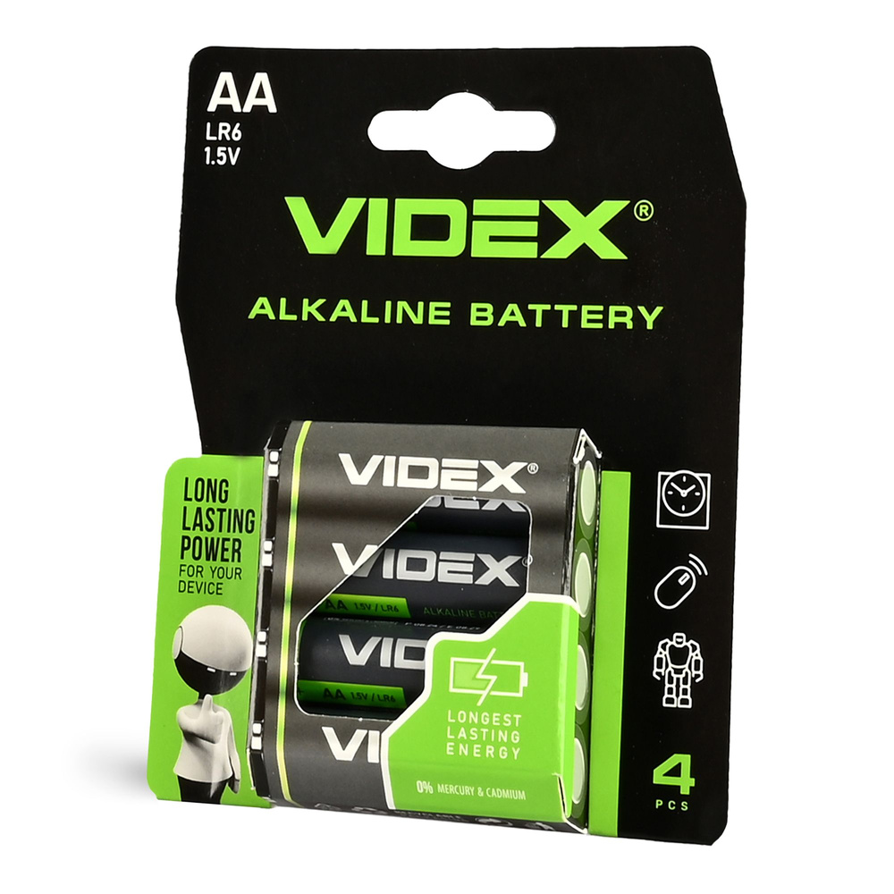 Bateria alkaliczna VIDEX AA 2600 mAh 4 szt. blister