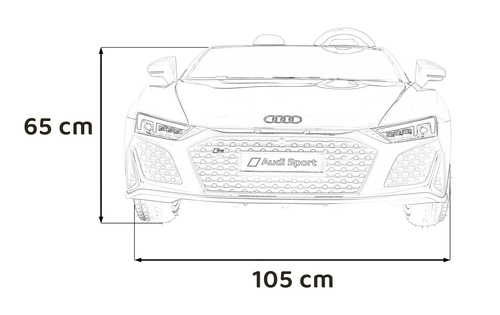 Pojazd Audi Spyder R8 LIFT Szary
