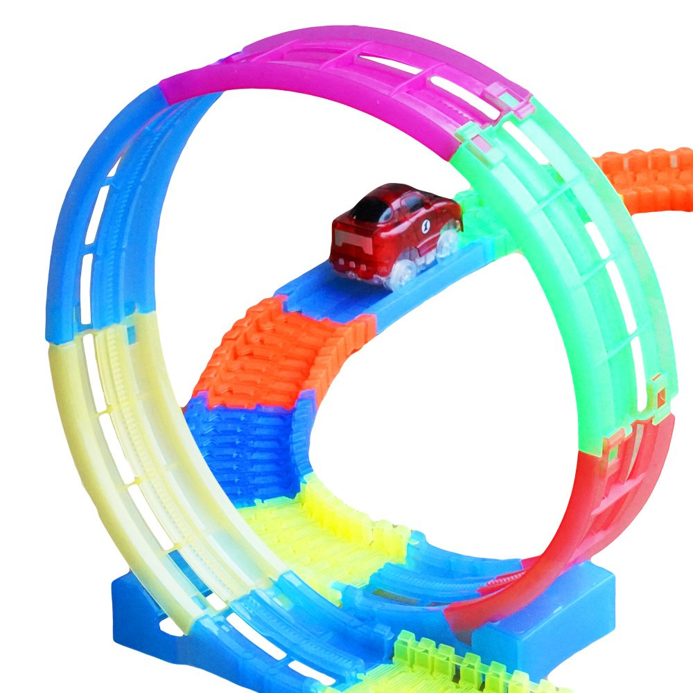 Magic tracks świecący tor samochodowy most Autko 135 el.