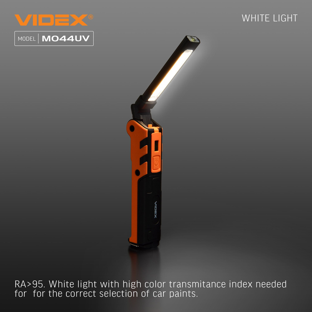 Wielofunkcyjna latarka Videx LED 400lm IPX2 4000k ściemnianie UV 4 tryby