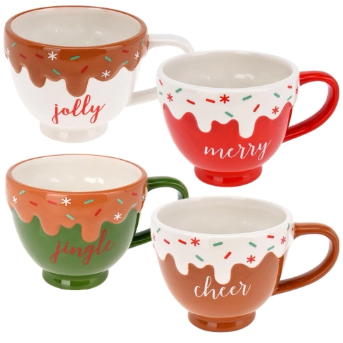 Kubki ceramiczne 420 ml 4 szt.