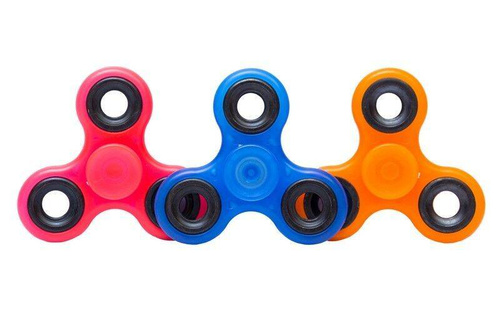 Fidget spinner fluorescencyjny 7,5 cm różne kolory