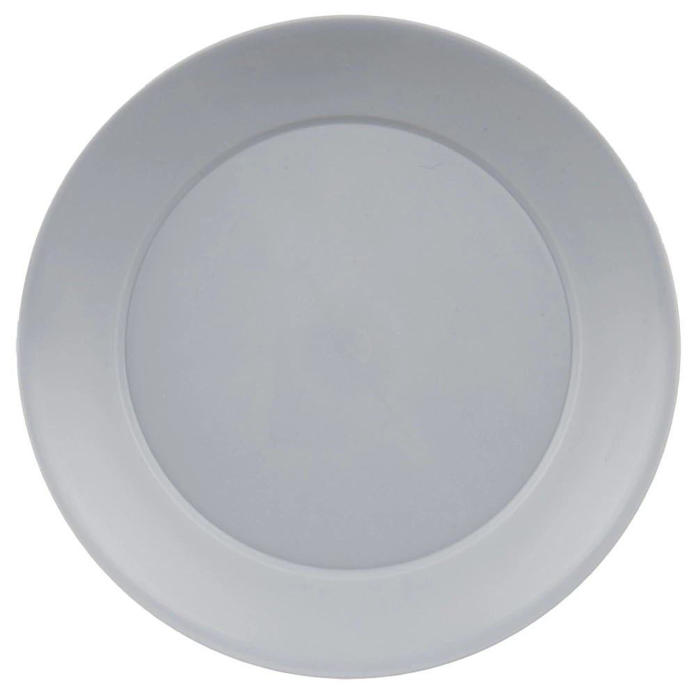 Talerze obiadowe płytkie plastikowe szare SANDY 23,5 cm 6 szt.