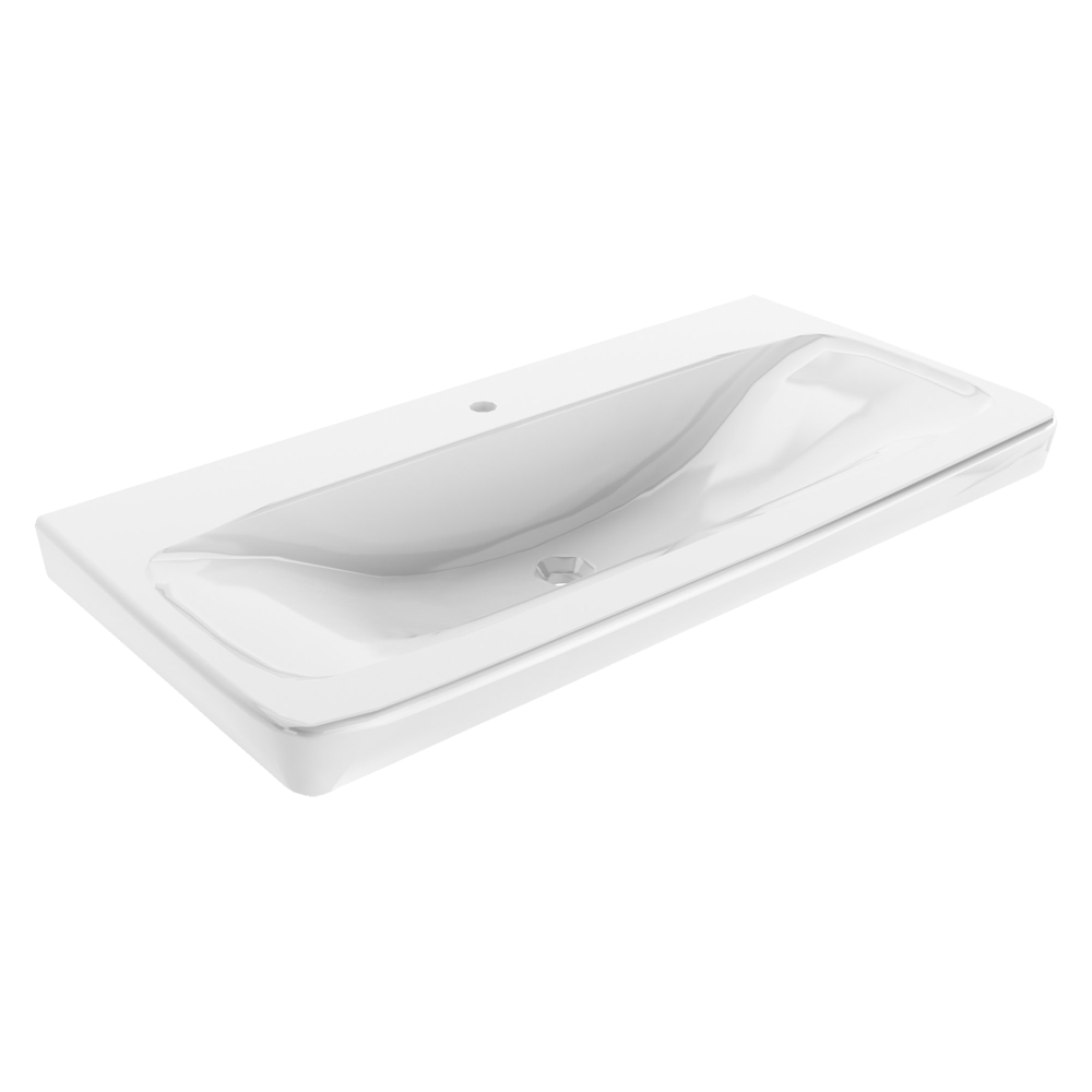 Szafka 80 cm sękaty dąb z umywalką ceramiczną Milano Fackelmann