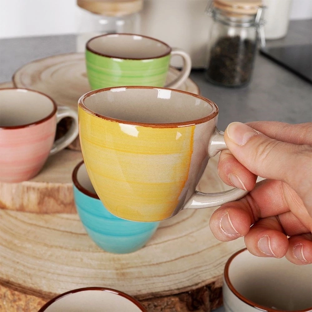 Kubki ceramiczne 90 ml 6 szt.