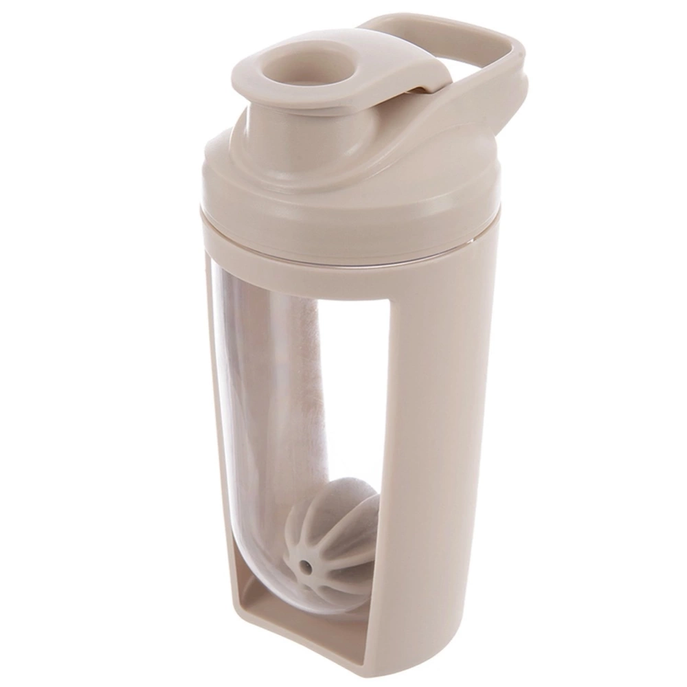Shaker treningowy z kulką tritan beżowy szczelny 700 ml