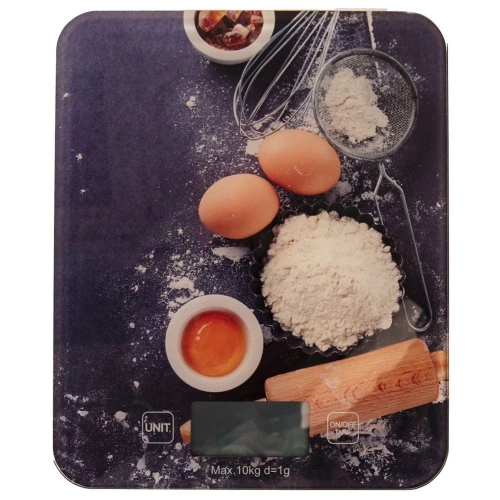 Waga kuchenna szklana elektroniczna płaska 10 kg