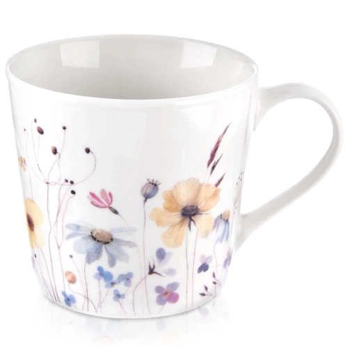 Kubek porcelanowy kwiaty 430 ml