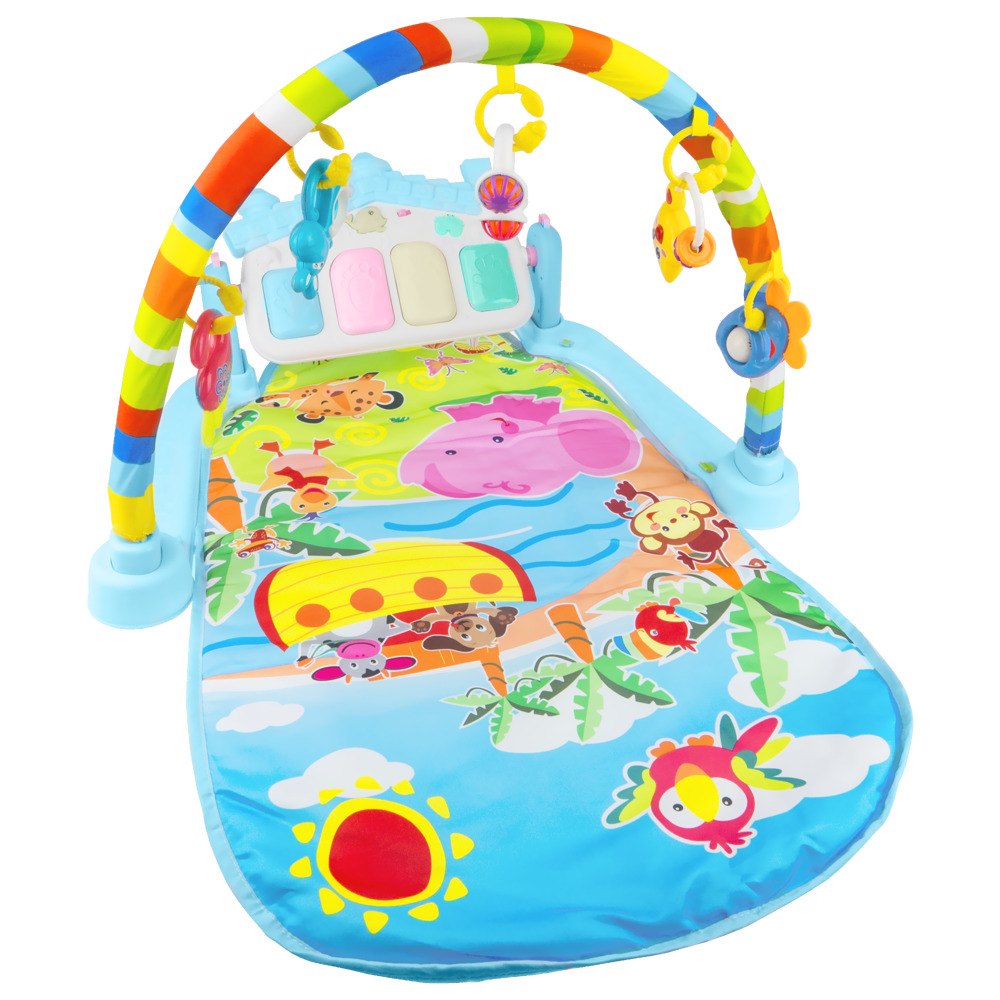 Interaktywna mata edukacyjna z zabawkami + pianino iBaby 