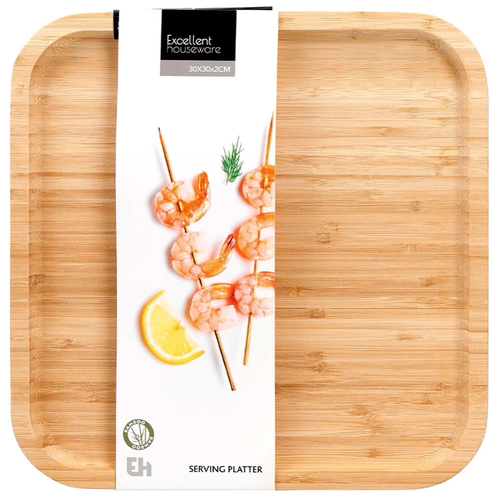 Taca do serwowania drewniana 30x30 cm