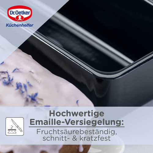 Forma do pieczenia babki ciast blacha emaliowana 30x13 cm Dr. Oetker