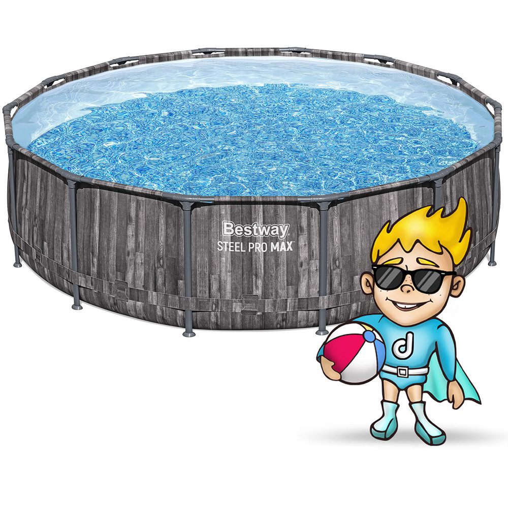 Basen ogrodowy stelażowy 427 x 107 cm 11w1 Bestway 5614Z