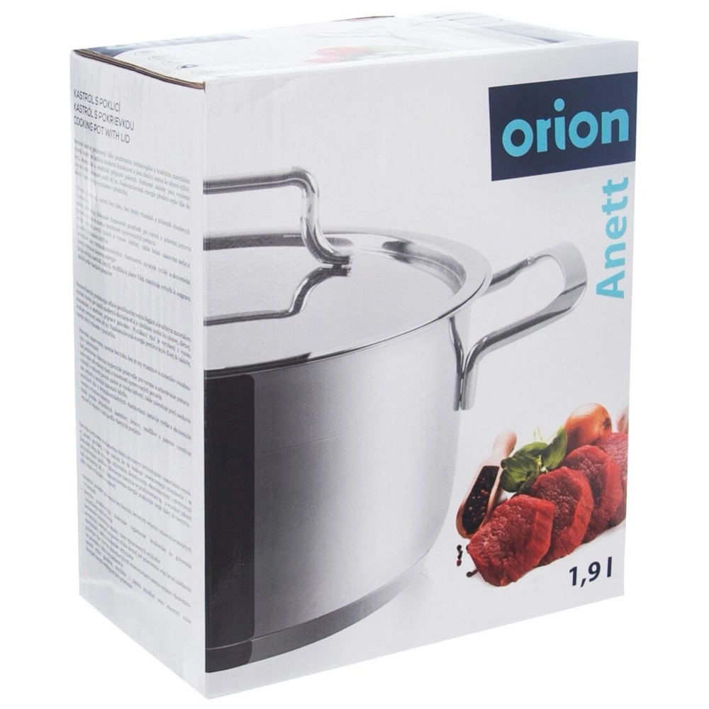Garnek stalowy z pokrywką ANETT 16 cm, 1,9 l