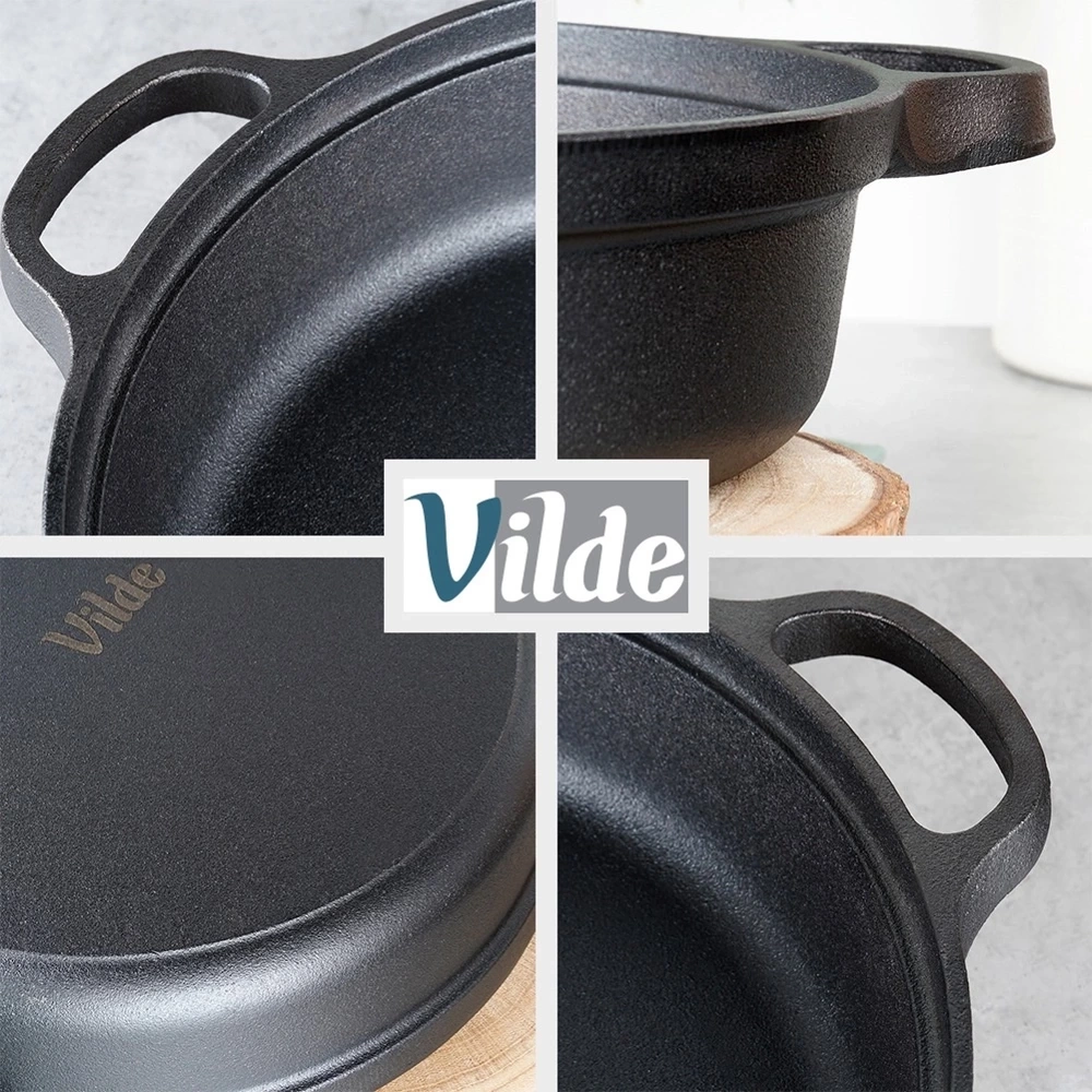 Patelnia żeliwna głęboka CAST LINE 30 cm, 3,5 l