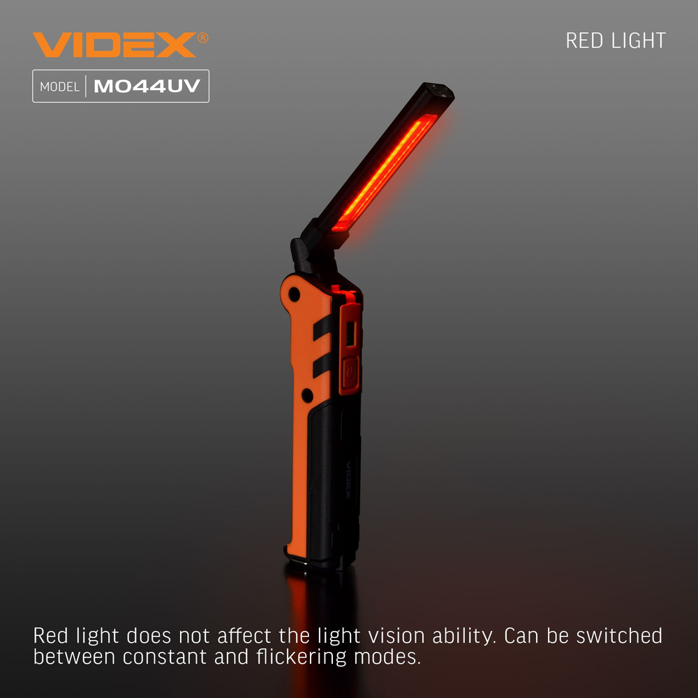 Wielofunkcyjna latarka Videx LED 400lm IPX2 4000k ściemnianie UV 4 tryby