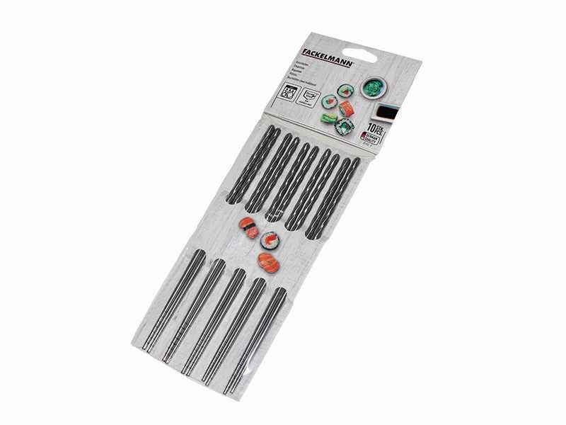 Pałeczki do sushi ryżu metalowe ze stali inox, trwałe i eleganckie Nirosta FACKELMANN 30100