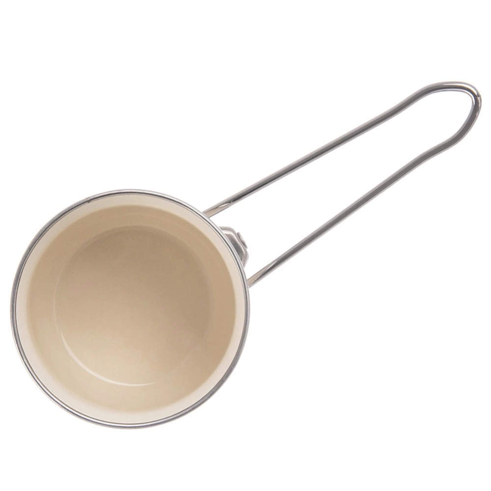 Tygielek do kawy emaliowany kremowy TONCA 600 ml