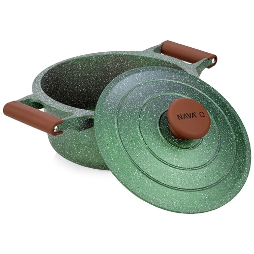 Garnek granitowy z pokrywką OMEGA 24 cm, 4,4 l