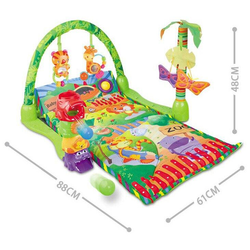 Mata edukacyjna interaktywna Zoo Grzechotki Piłeczki