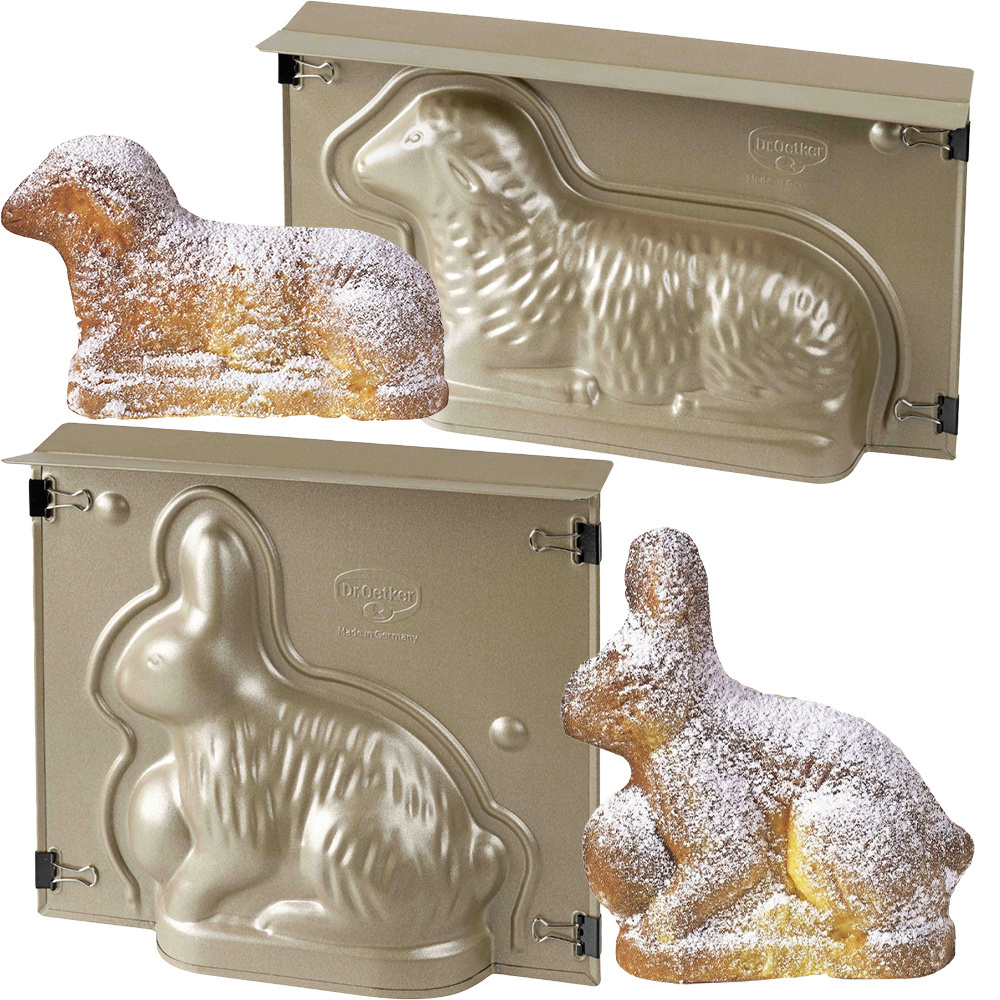 Forma do pieczenia wielkanocna Zając 0,6l baranek 0,9L Dr.Oetker zestaw