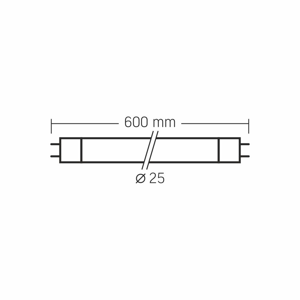 Szklana rurka LED T8 VIDEX-T8-LED-60-10W-CW