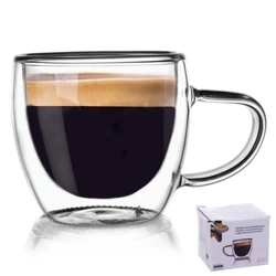 Szklanka termiczna z podwójną ścianką do espresso DOUBLE 100 ml