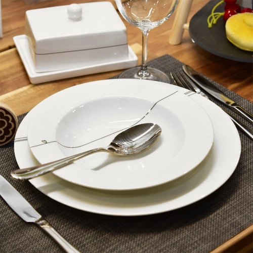 Zestaw sztućców stalowy dla 6 osób 24 el.