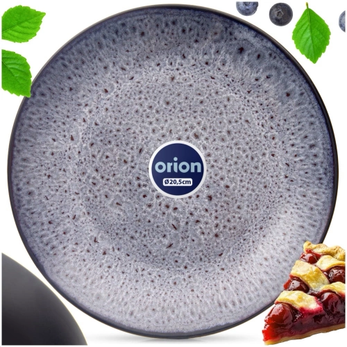 Talerz deserowy ceramiczny fioletowy GLAZE 20,5 cm