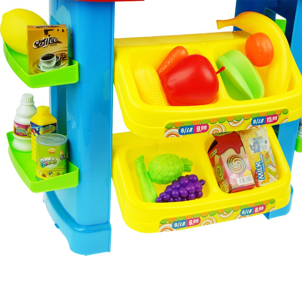 Supermarket Sklep z kasą Wózek Zakupy akcesoria skaner OUTLET