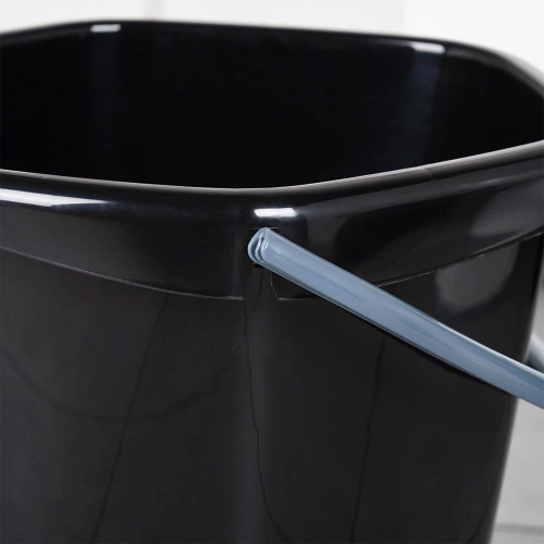 Wiadro plastikowe czarne 5 l